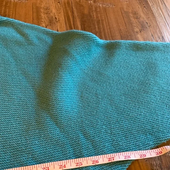 The Reset by R Label Wool Cashmere Blue Funnel Neck Sweater L/XL Top - Picture 9 of 10